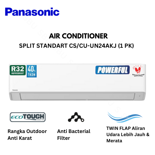 Panasonic AC Split Standar CS/CU-UN24AKJ Anti Bacterial - 2.5 PK
