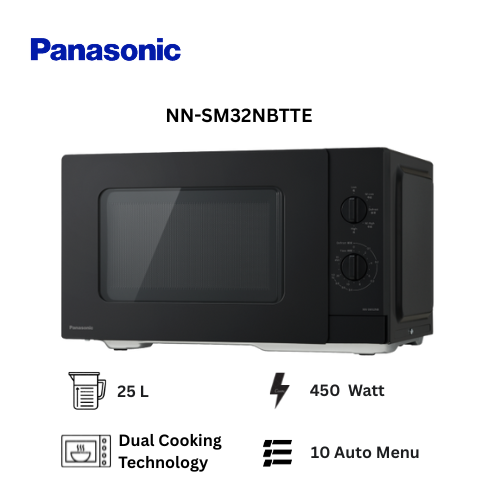 Panasonic Solo Microwave NN-ST32NBTTE - 25L - Black