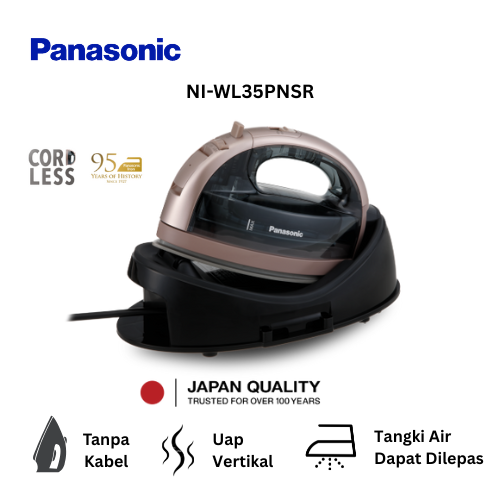 Panasonic NI-WL35PNSR Cordless Steam Iron - Pink Gold