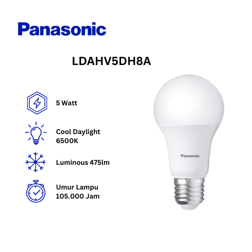 Panasonic LED NEO Bulb LDAHV5DH8A 5 Watt - Cool Daylight