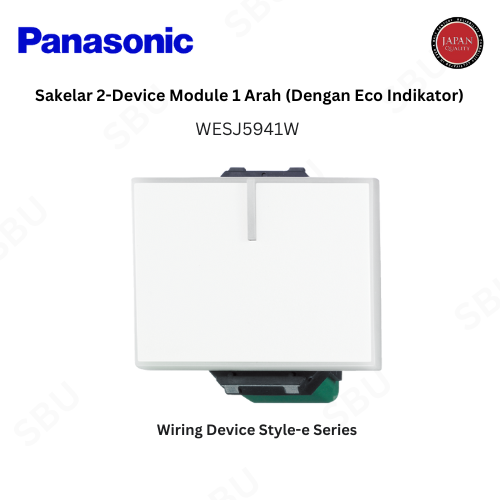 Panasonic WESJ5941W MATA SAKLAR ENGKEL BESAR STYLE E - White Matte