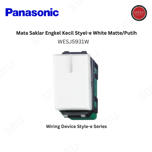 Panasonic WESJ5931W MATA SAKLAR ENGKEL KECIL STYLE - White Matte