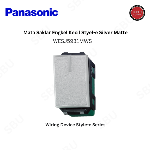 Panasonic WESJ5931MWS MATA SAKLAR ENGKEL KECIL STYLE - Silver Matte