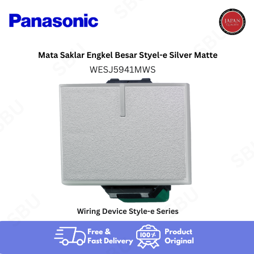 Panasonic WESJ5941MWS MATA SAKLAR ENGKEL BESAR STYLE E - Silver Matte
