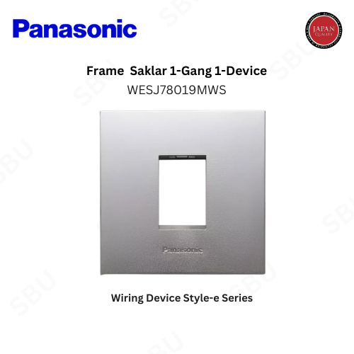 Panasonic Frame Saklar Style-e Single Tunggal 1 Gang 1 Device WESJ78019MWS - Silver