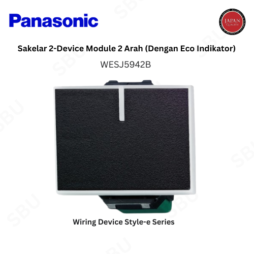 Panasonic Mata Saklar Engkel Besar Style-e WESJ5942B - Black