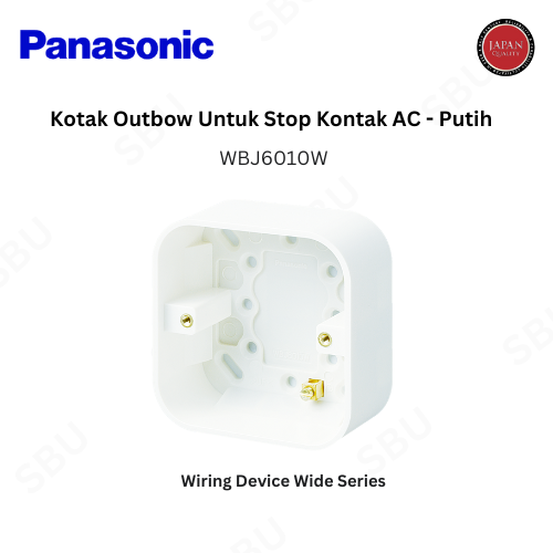 Panasonic WBJ6010W Stop Kontak Outbow AC - White