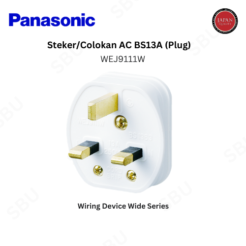 Panasonic WEJ9111W Stecker/Colokan AC - White