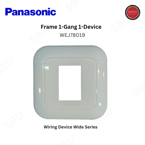 Panasonic WEJ78019 Frame Plate 1 Gang Saklar - White