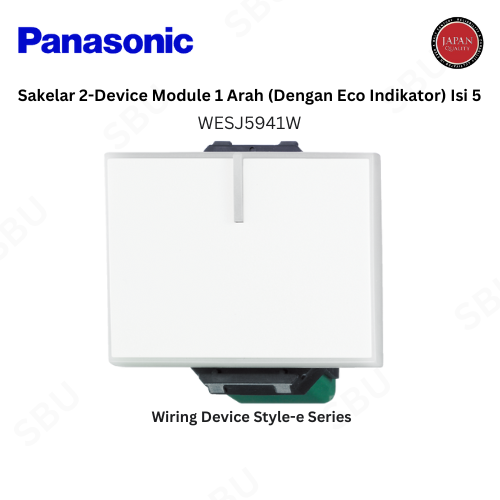 Panasonic WESJ5941W MATA SAKLAR ENGKEL BESAR STYLE E - White Matte