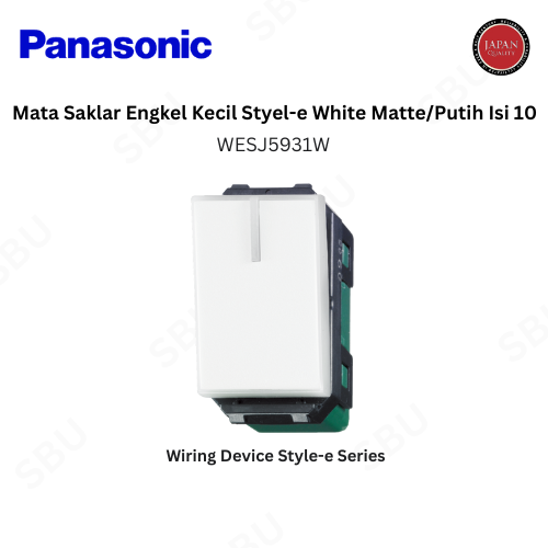 Panasonic WESJ5931W MATA SAKLAR ENGKEL KECIL STYLE - White Matte