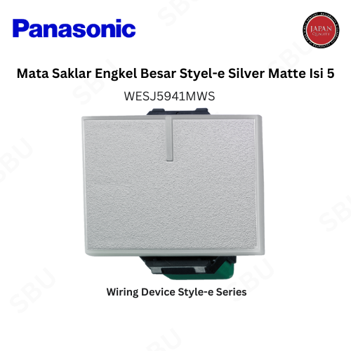 Panasonic WESJ5941MWS MATA SAKLAR ENGKEL BESAR STYLE E - Silver Matte