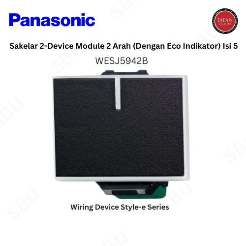 Panasonic Mata Saklar Engkel Besar Style-e WESJ5942B - Black