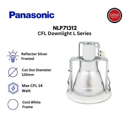 Panasonic NLP71312 Downlight L Series E27 4 Inch - Putih