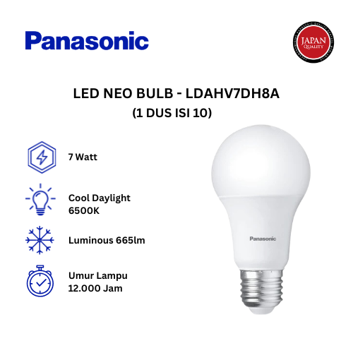 Panasonic LED NEO Bulb LDAHV7DH8A 7 Watt - Cool Daylight