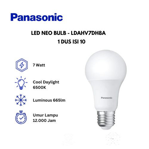 Panasonic LED NEO Bulb LDAHV7DH8A 7 Watt Cool Daylight