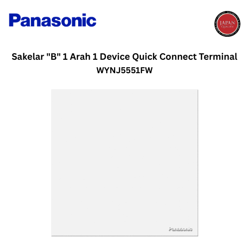 Panasonic WYNJ5551FW Mata Saklar 1-arah 1-Device NATARIGA 1 Dus (Isi 10) - Off White