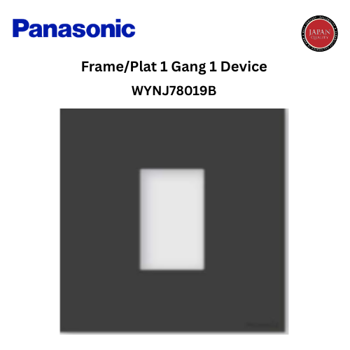 Panasonic WYNJ78019B Frame Saklar 1-Gang 1-Device NATARIGA 1 Dus (Isi 10) - Black